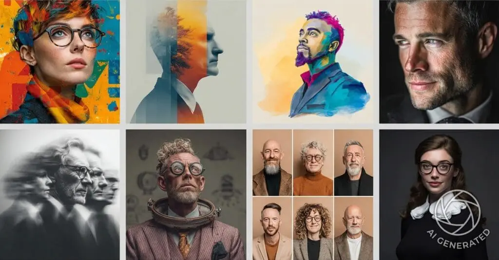 IA et inspiration photographique pour portrait corporate professionnel