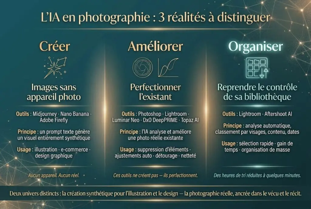 Les 3 domaines d'application de l'IA en photographie