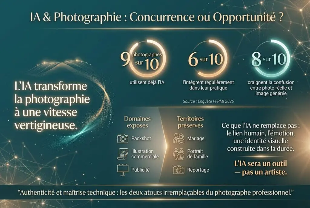présentation du marché de l'IA chez les photographes professionnels