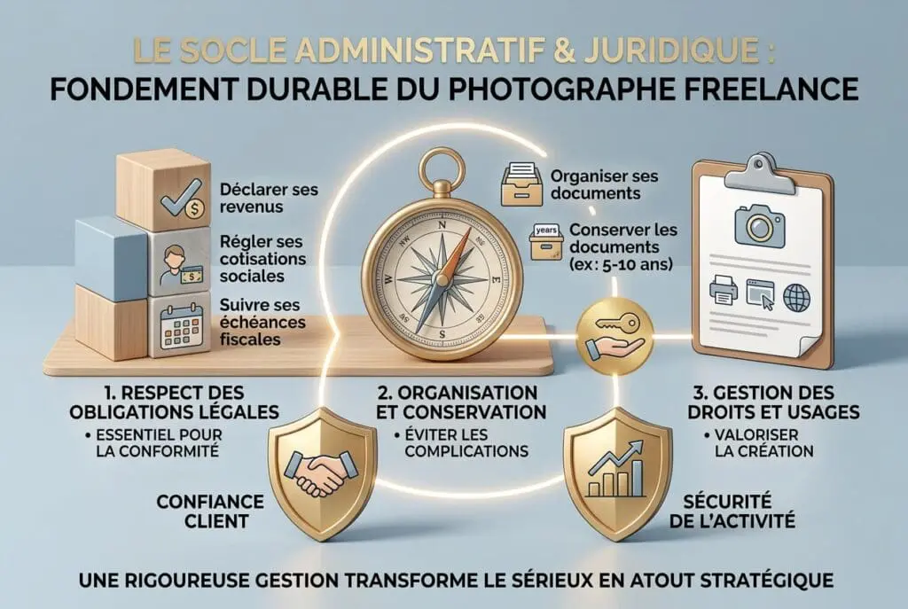 le socle administratif et juridique en photographie