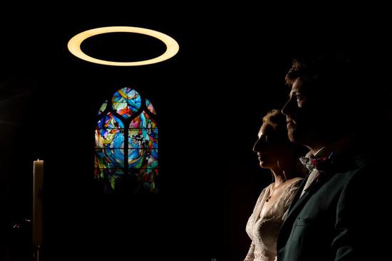 cérémonie de mariage religieuse photo de couple