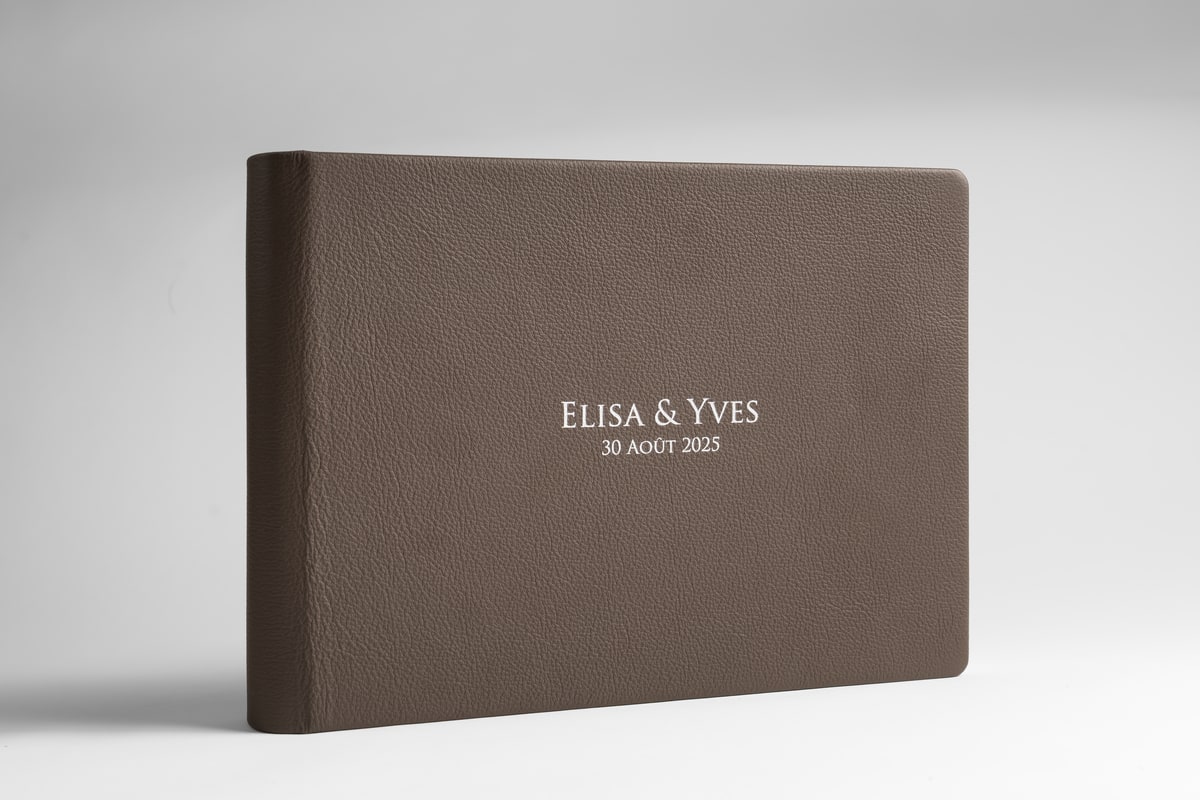 album photo de mariage cuir prestige