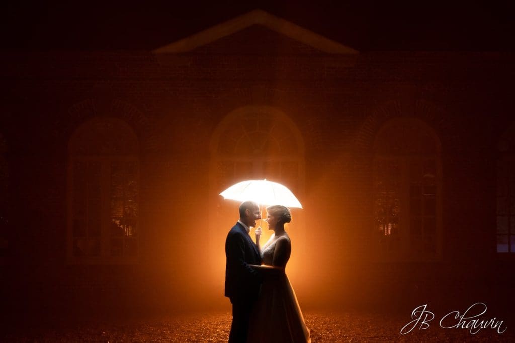 photo de couple nocturne au domaine de Courtalain