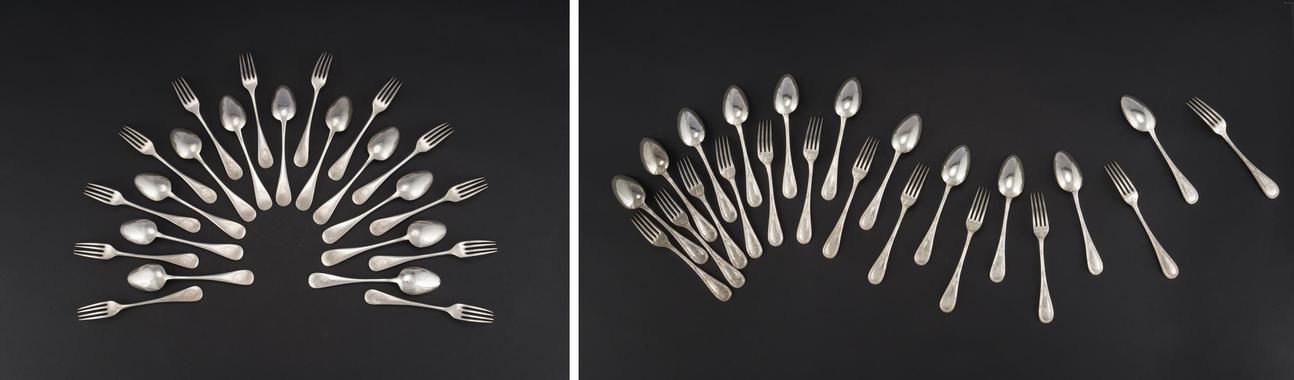 photo d'argenterie en studio mobile pour Etude de commissaire priseur