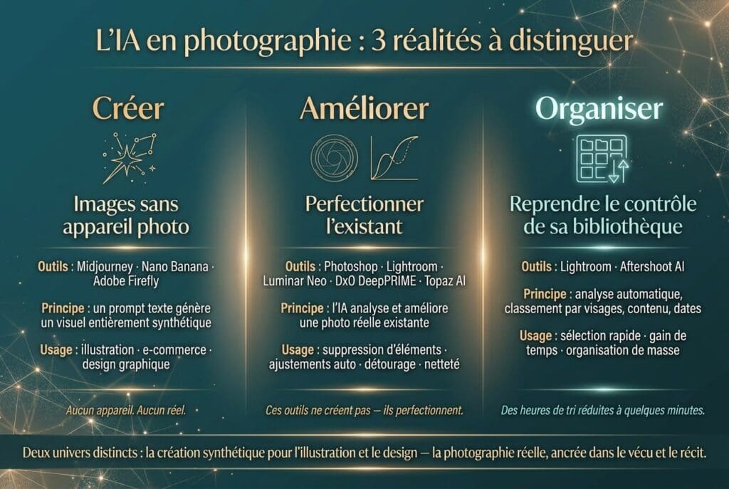 Les 3 domaines d'application de l'IA en photographie