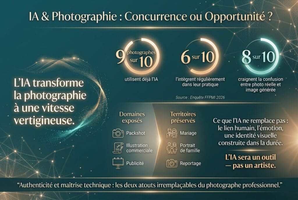 présentation du marché de l'IA chez les photographes professionnels
