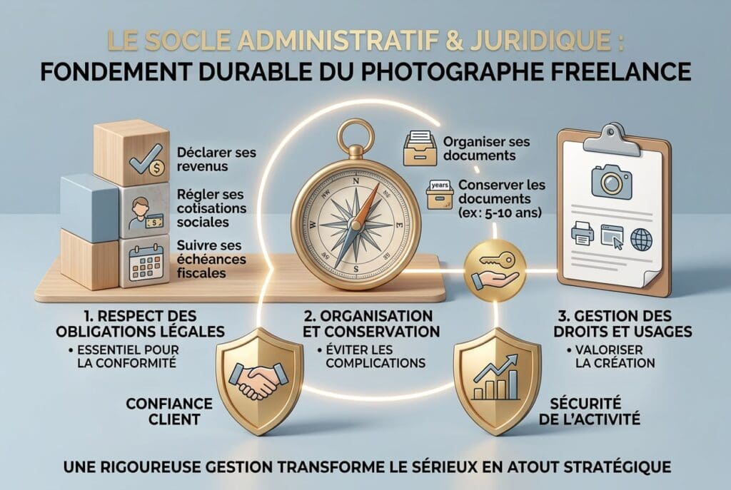 le socle administratif et juridique en photographie