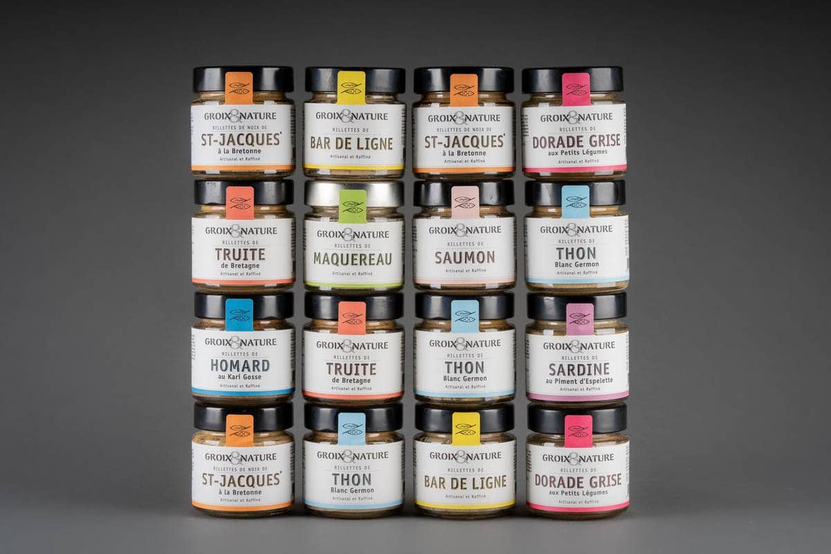 Coffret apéritif haut de gamme composé de spécialités de la mer de l'enseigne Groix & Nature