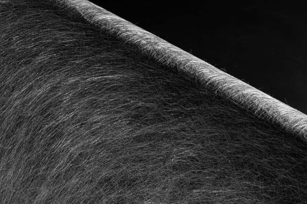 photo macro de la surface d'un tissu filtre pour habitacle automobile de modèles BMW